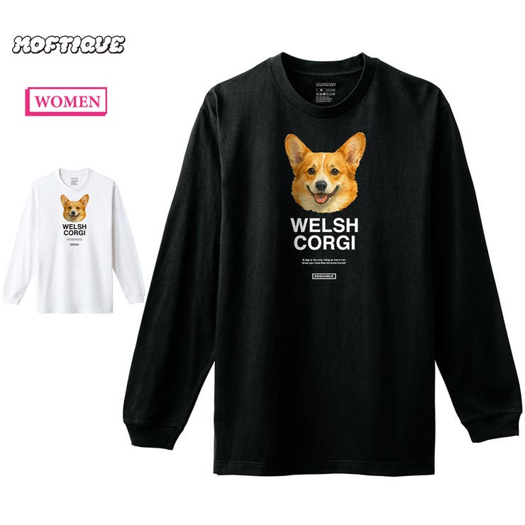 Moftique（モフティック） 長袖Tシャツ コーギー | printrium | 詳細画像1 