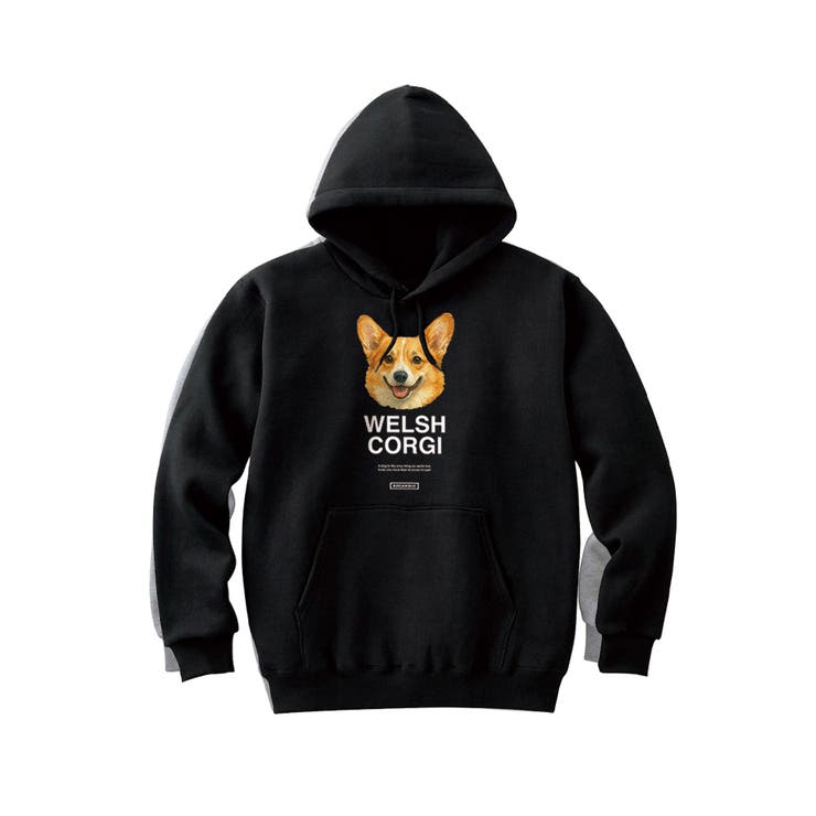 ブラック | Moftique（モフティック） プルパーカー スウェット | printrium