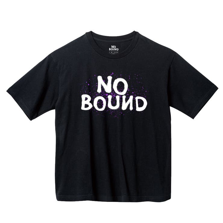ブラック | NOBOUND 半袖Tシャツ ロゴ | printrium