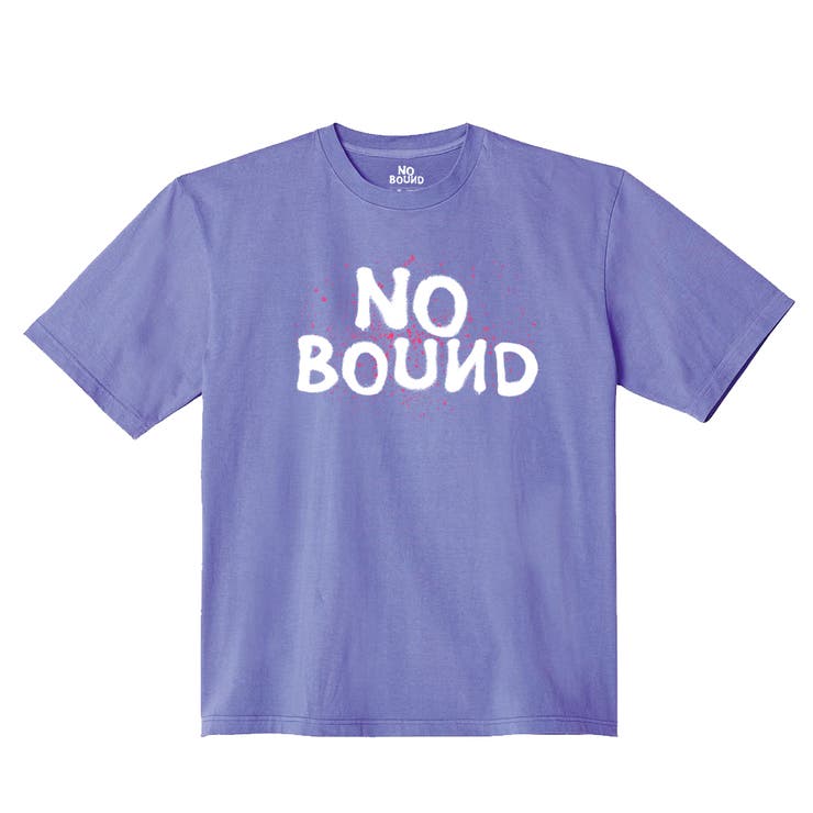 ダスティーブルー | NOBOUND 半袖Tシャツ ロゴ | printrium