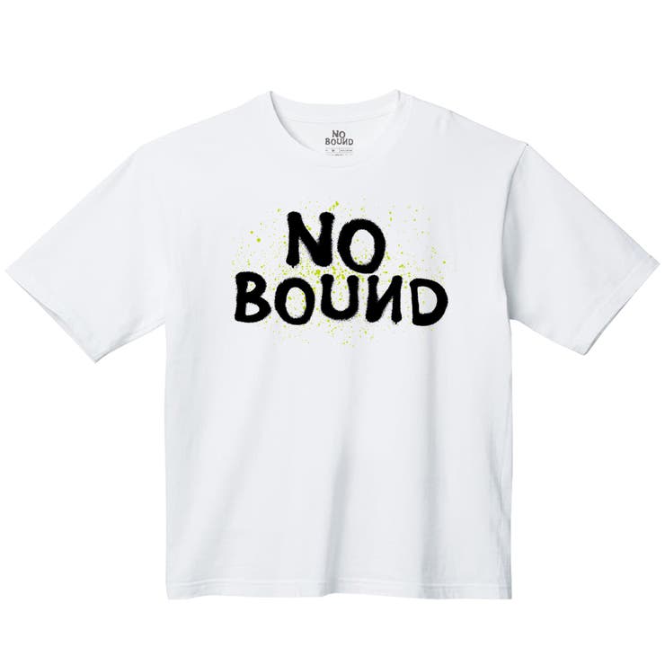 ホワイト | NOBOUND 半袖Tシャツ ロゴ | printrium