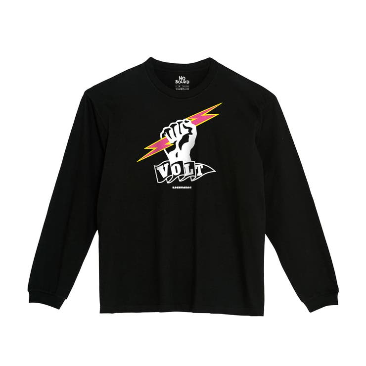 ブラック | NOBOUND 長袖Tシャツ ロゴ | printrium