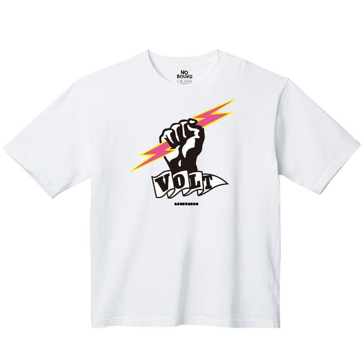 ホワイト | NOBOUND 半袖Tシャツ ロゴ | printrium