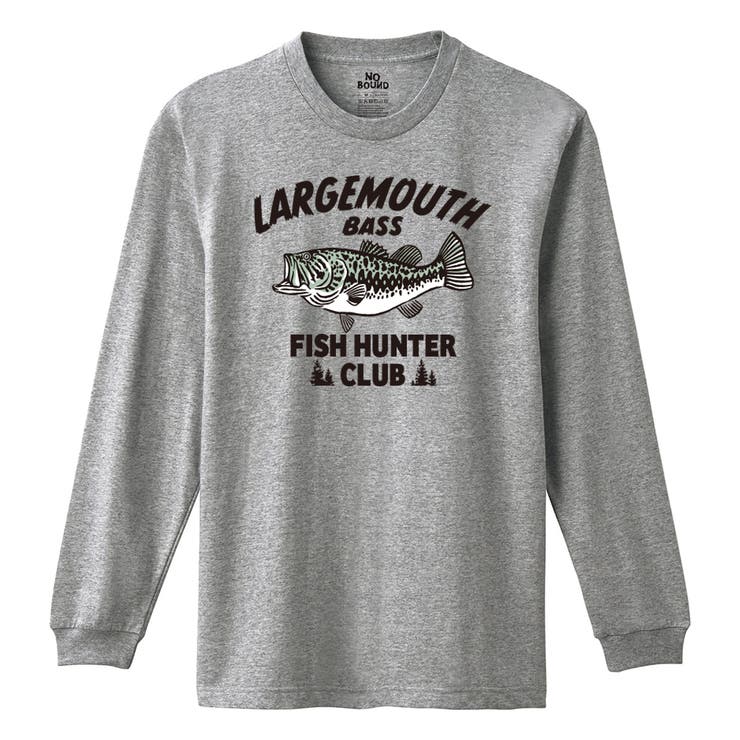 ヘザーグレー | NOBOUND 長袖Tシャツ バスイラスト | printrium