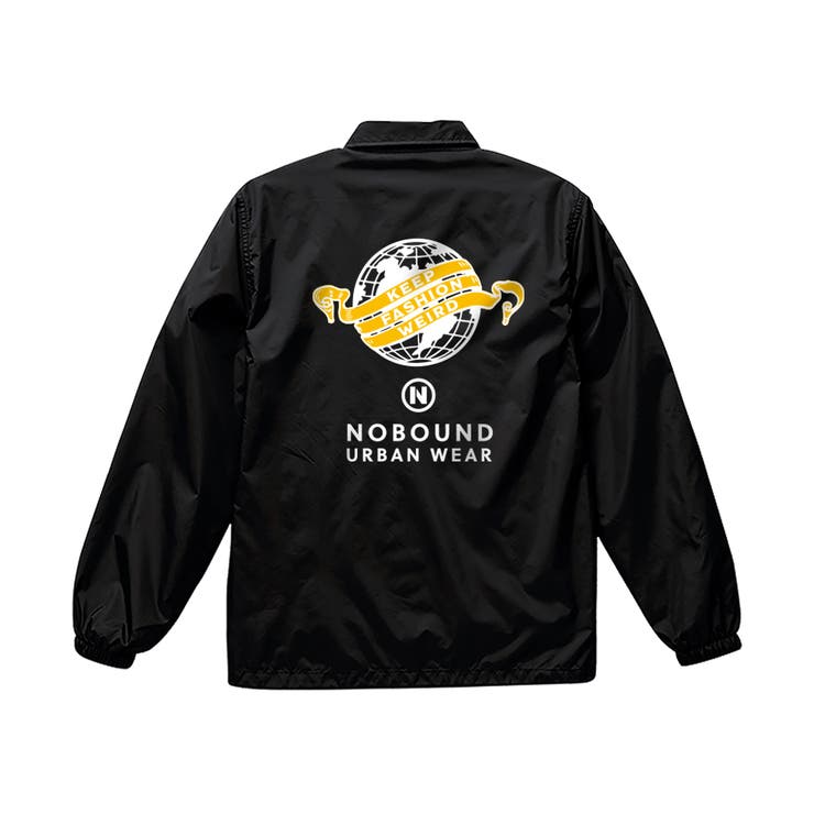 ブラック | NOBOUND コーチジャケット イラスト | printrium