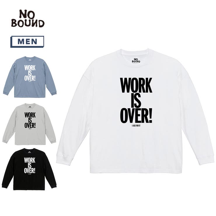 NOBOUND 長袖Tシャツ メッセージロゴ | printrium | 詳細画像1 