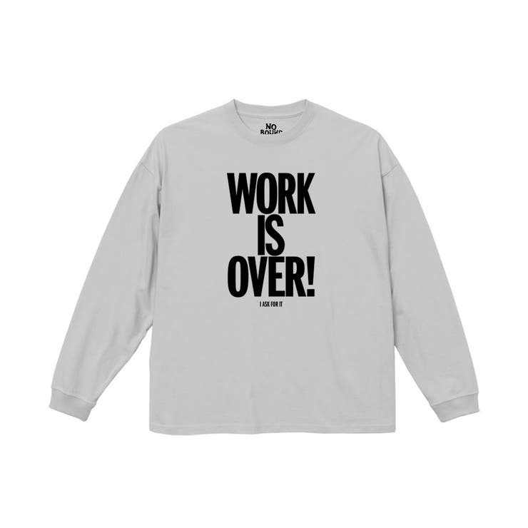 フロストグレー | NOBOUND 長袖Tシャツ メッセージロゴ | printrium