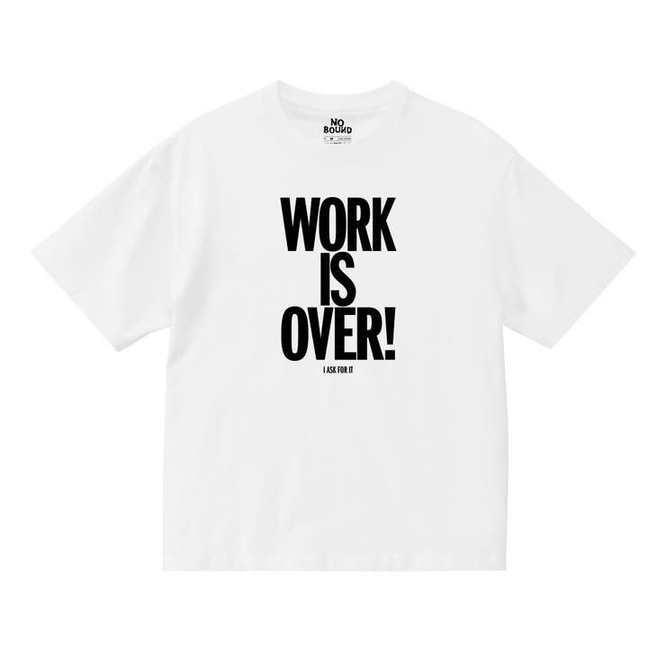 ホワイト | NOBOUND 半袖Tシャツ メッセージ | printrium