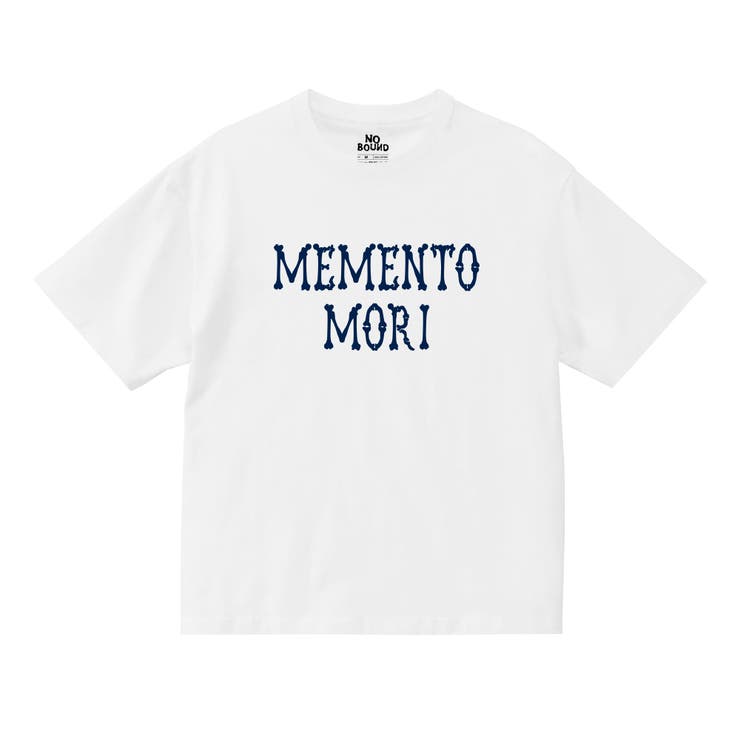 ホワイト | NOBOUND 半袖Tシャツ メッセージ | printrium
