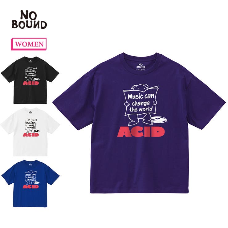 NOBOUND 半袖Tシャツ メッセージ | printrium | 詳細画像1 