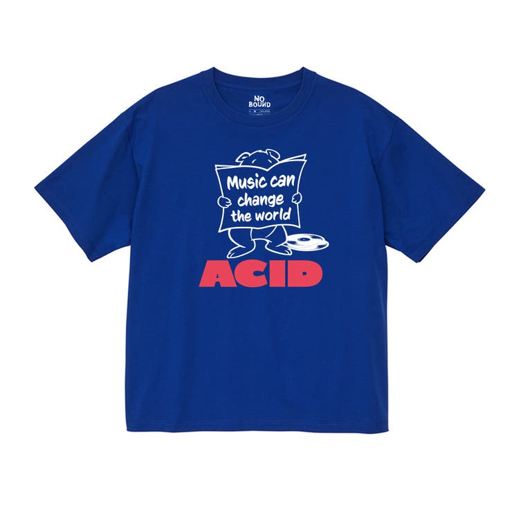 マリンブルー | NOBOUND 半袖Tシャツ メッセージ | printrium