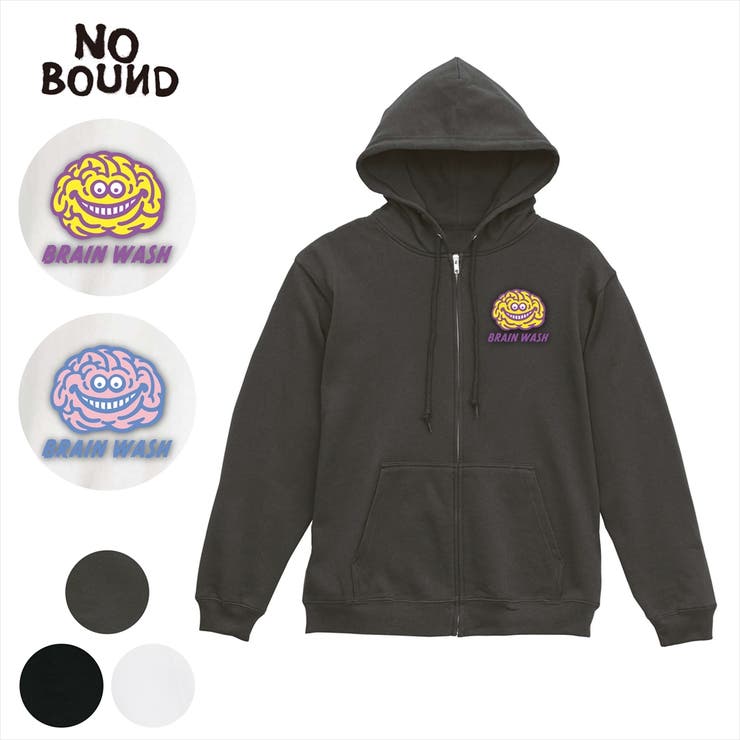 NOBOUND ジップパーカー スウェット | printrium | 詳細画像1 