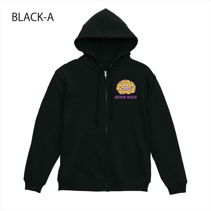 ブラック-A | NOBOUND ジップパーカー スウェット | printrium