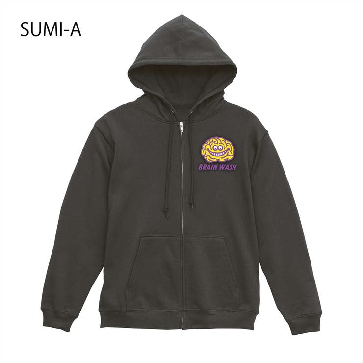 スミ-A | NOBOUND ジップパーカー スウェット | printrium