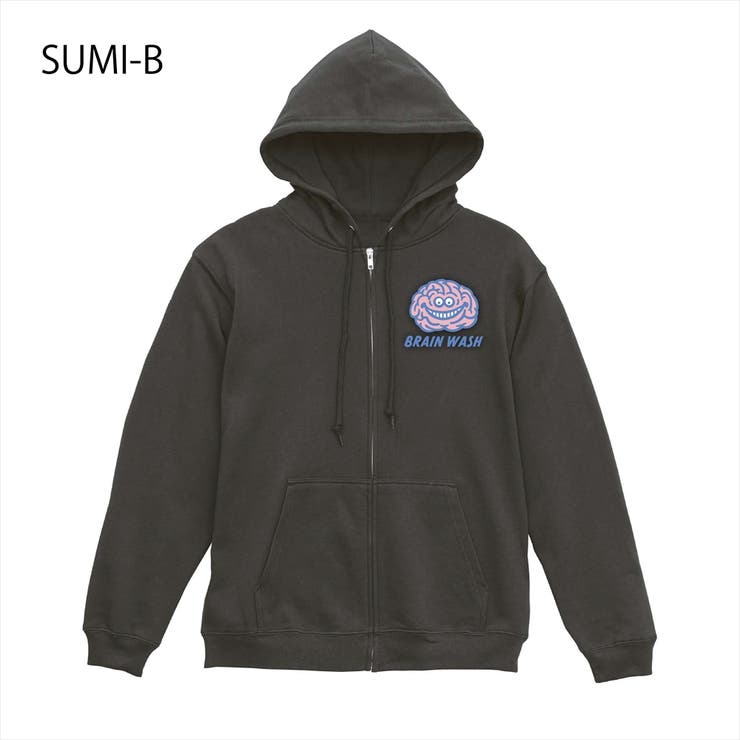スミ-B | NOBOUND ジップパーカー スウェット | printrium