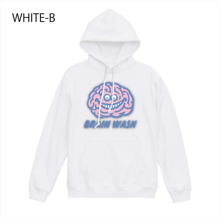 ホワイト-B | NOBOUND プルパーカー スウェット | printrium