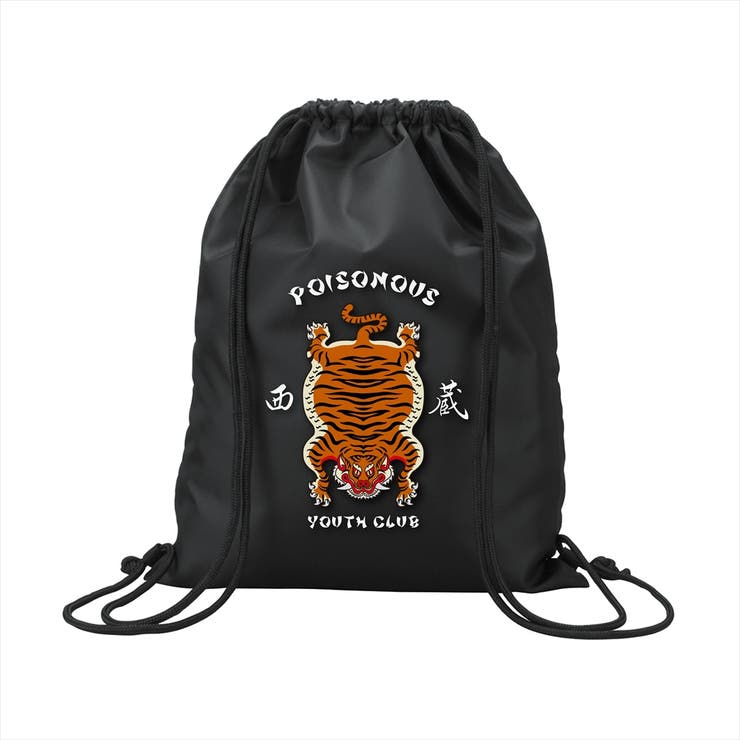 ブラック | NOBOUND ナップサック チベタンタイガー | printrium