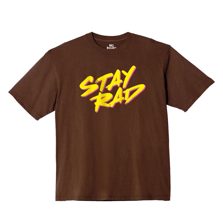 ダークブラウン | NOBOUND 半袖Tシャツ メッセージ | printrium