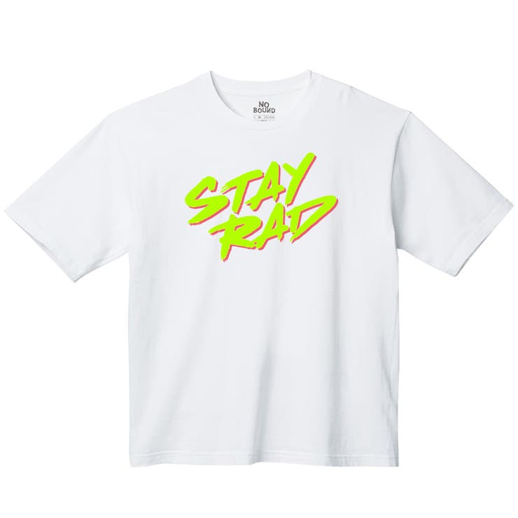 ホワイト | NOBOUND 半袖Tシャツ メッセージ | printrium