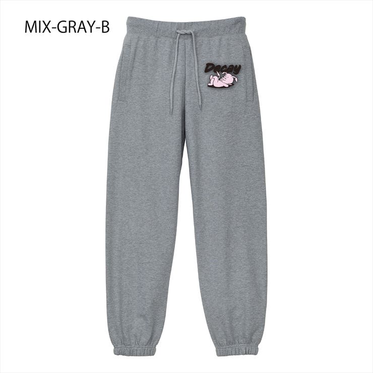 ミックスグレー-B | NOBOUND スウェットパンツ ディケイ | printrium