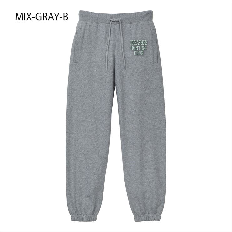 ミックスグレー-B | NOBOUND スウェットパンツ ボーンロゴ | printrium