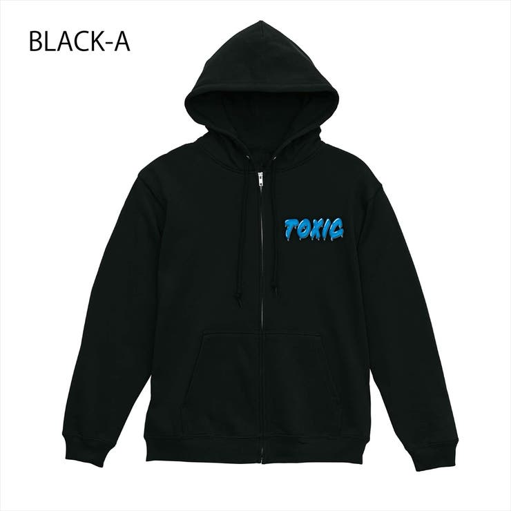 ブラック-A | NOBOUND ジップパーカー スウェット | printrium