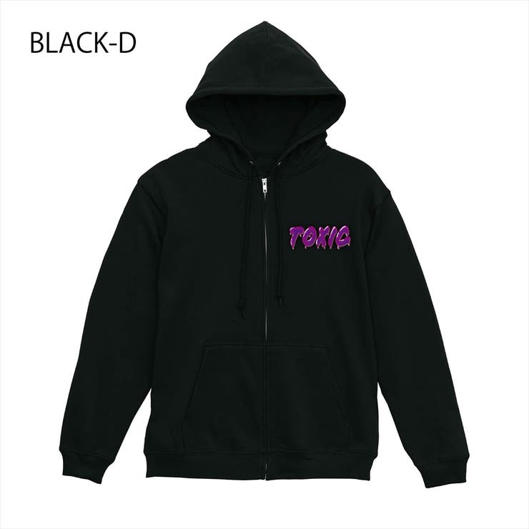 ブラック-D | NOBOUND ジップパーカー スウェット | printrium