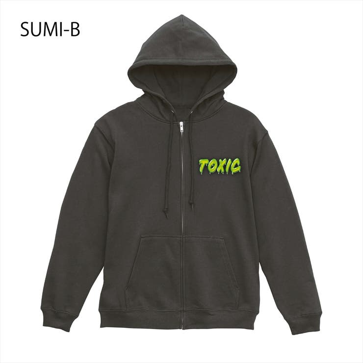 スミ-B | NOBOUND ジップパーカー スウェット | printrium