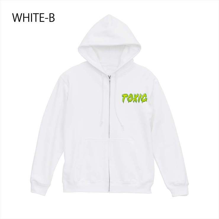 ホワイト-B | NOBOUND ジップパーカー スウェット | printrium