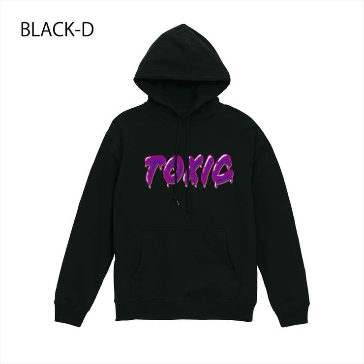 ブラック-D | NOBOUND プルパーカー スウェット | printrium