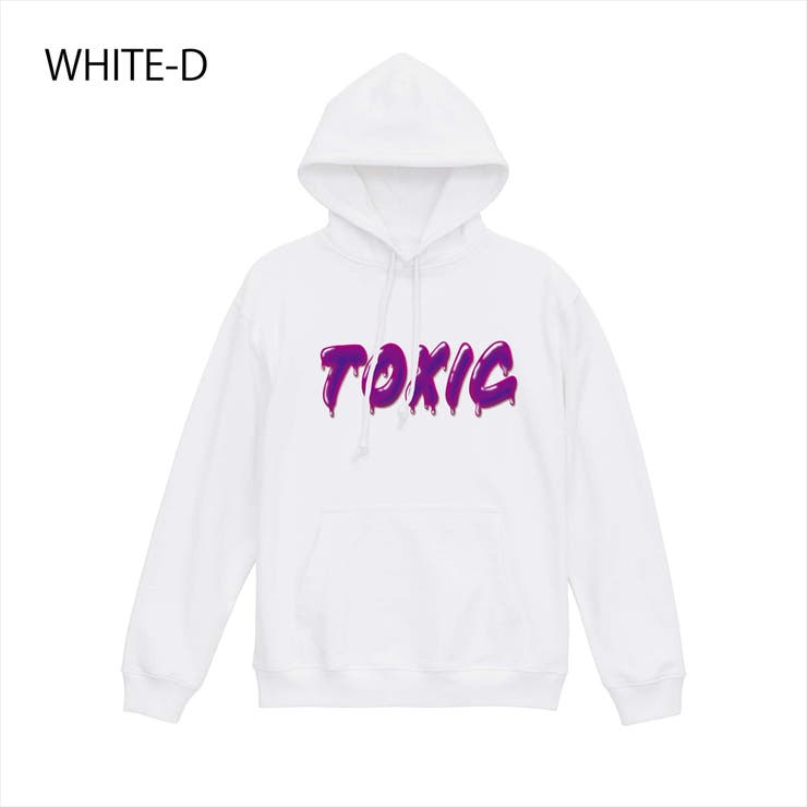 ホワイト-D | NOBOUND プルパーカー スウェット | printrium