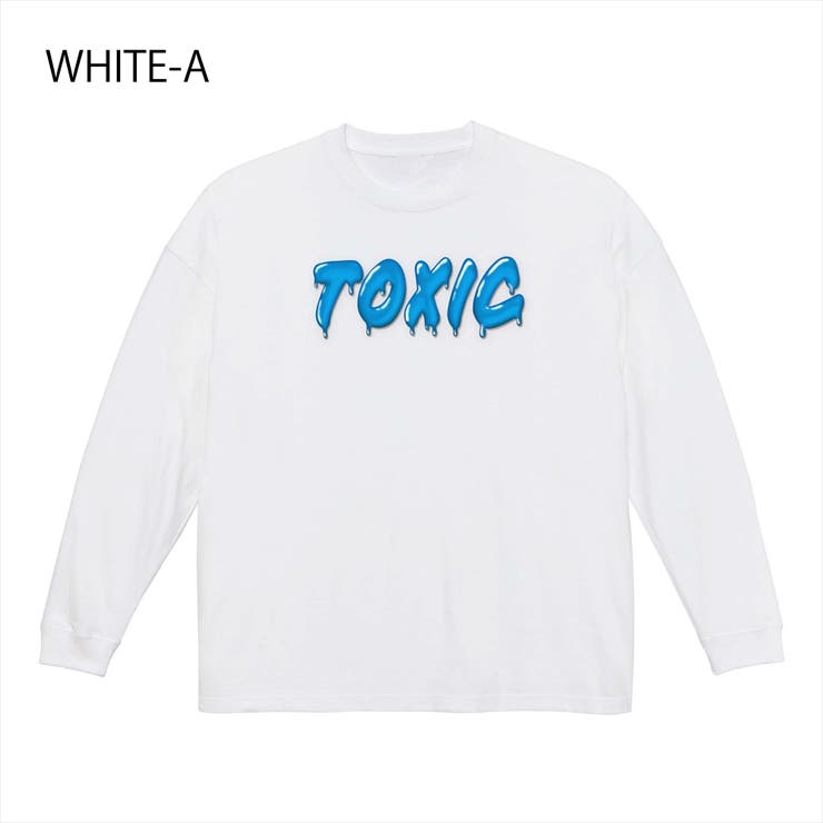 ホワイト-A | NOBOUND（ノーバウンド） 長袖Tシャツ メルティングTOXIC | printrium