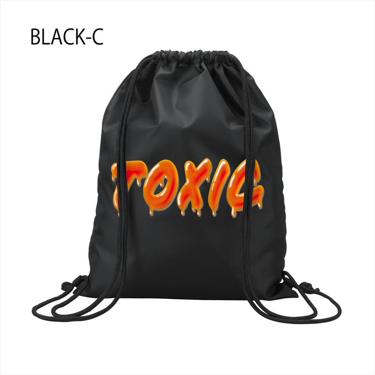 ブラック-C | NOBOUND（ノーバウンド） ナップサック メルティングTOXIC | printrium