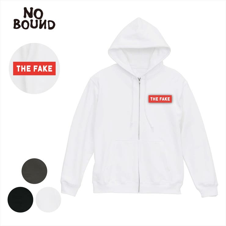 NOBOUND ジップパーカー スウェット | printrium | 詳細画像1 