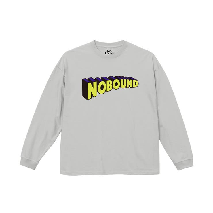 フロストグレー | NOBOUND 長袖Tシャツ 3Dロゴ | printrium