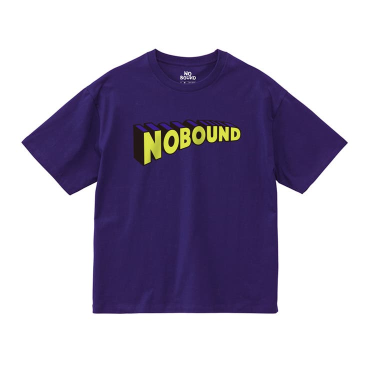 ディープパープル | NOBOUND 半袖Tシャツ 3Dロゴ | printrium