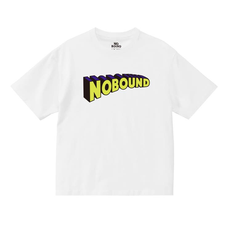 ホワイト | NOBOUND 半袖Tシャツ 3Dロゴ | printrium