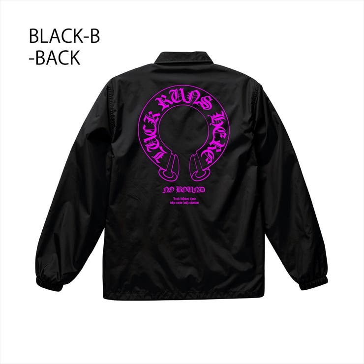 ブラック-B | NOBOUND（ノーバウンド） コーチジャケット ホースシュー | printrium