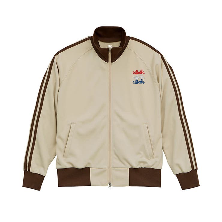 サンドベージュ×ダークブラウン | NOBOUND（ノーバウンド） トラックジャケット レディース | printrium