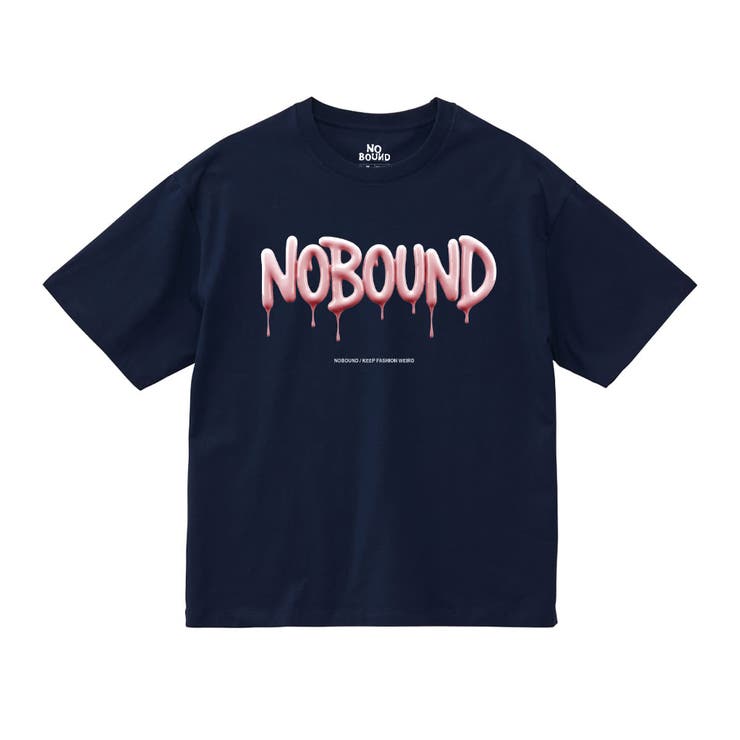 ネイビー | NOBOUND（ノーバウンド） 半袖Tシャツ メンズ | printrium