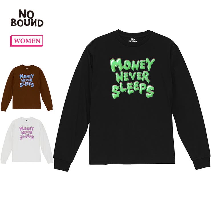 NOBOUND 長袖Tシャツ メッセージ | printrium | 詳細画像1 