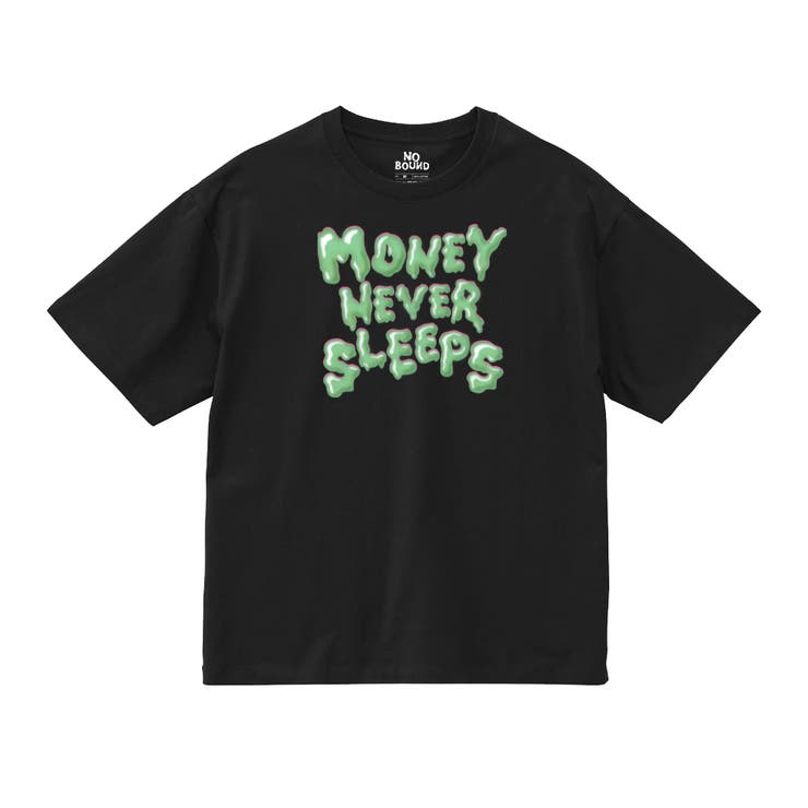 ブラック | NOBOUND 半袖Tシャツ メッセージ | printrium