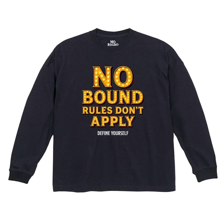 ネイビー | NOBOUND（ノーバウンド） 長袖Tシャツ メンズ | printrium