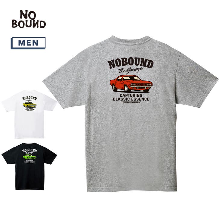 NOBOUND 半袖Tシャツ クラシックカーイラスト | printrium | 詳細画像1 