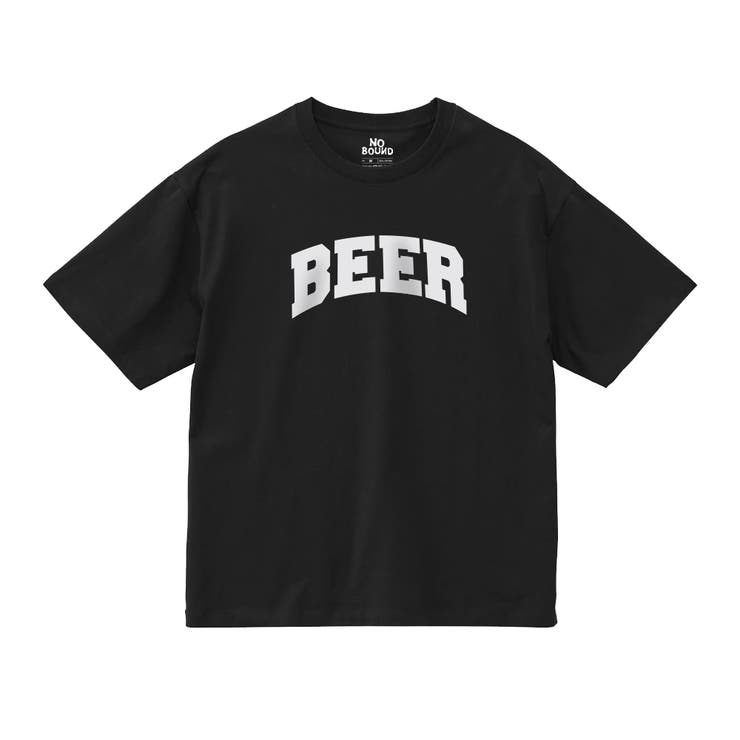 ブラック | NOBOUND 半袖Tシャツ BEER | printrium