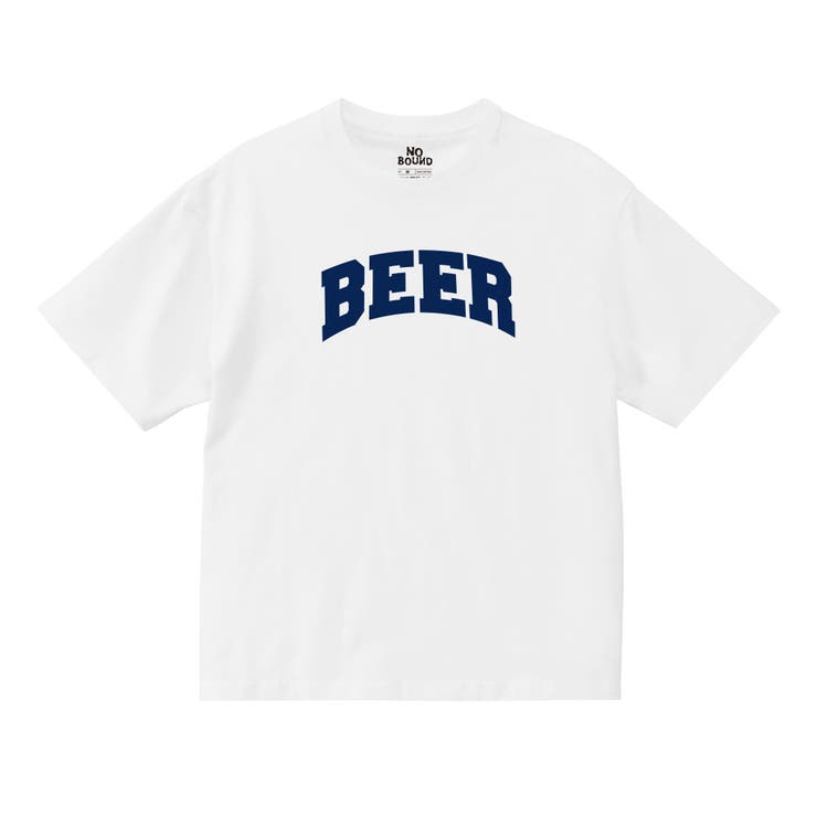 ホワイト | NOBOUND 半袖Tシャツ BEER | printrium