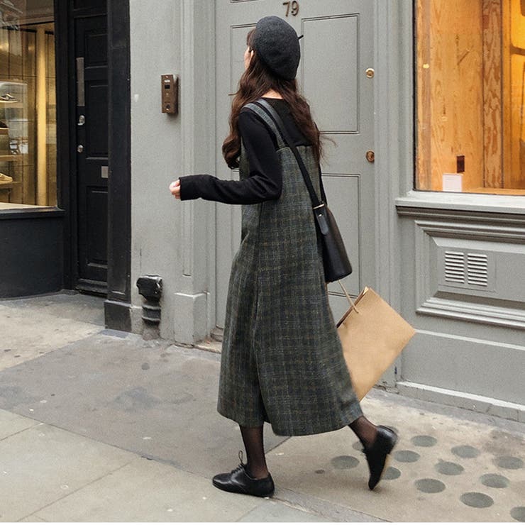 格子柄フェイクウールワンピース 品番 Pvbw Privatebeach プライベートビーチ のレディースファッション通販 Shoplist ショップリスト