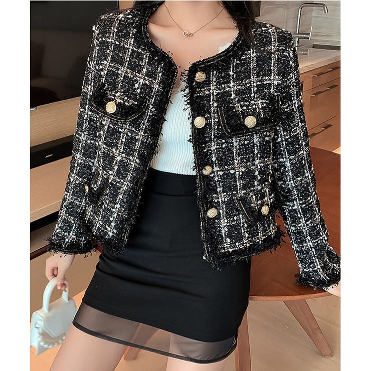 ノーカラーツイードジャケット 品番 Pvbw Privatebeach プライベートビーチ のレディース ファッション通販 Shoplist ショップリスト