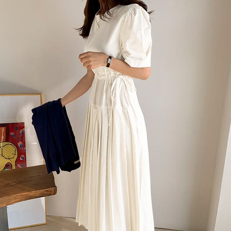 サイドリボンウエストマークロングワンピース | privatebeach | 詳細画像2