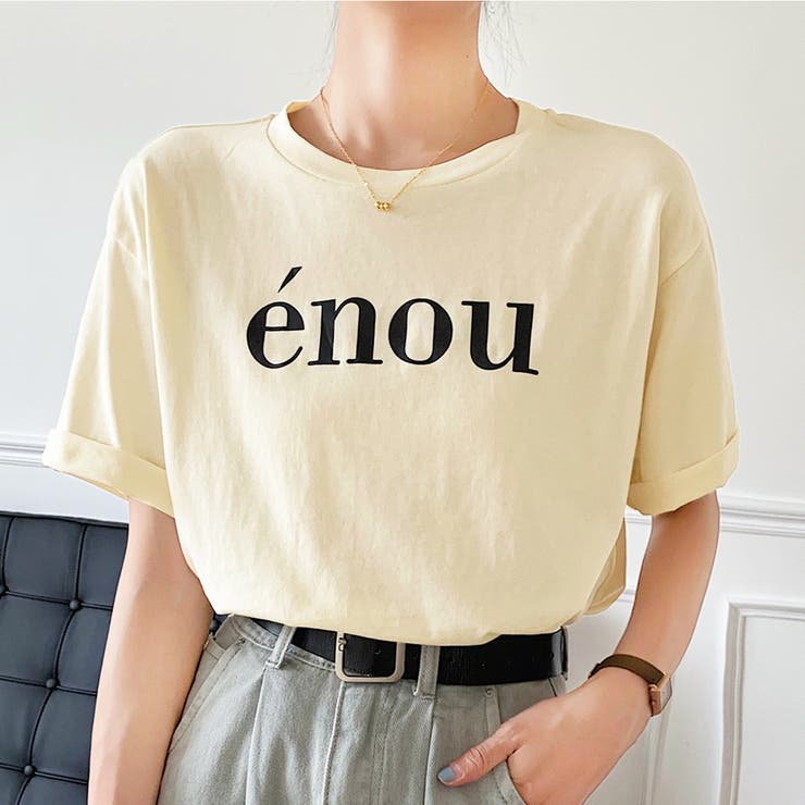 ベージュ | ロゴプリントＴシャツ | privatebeach